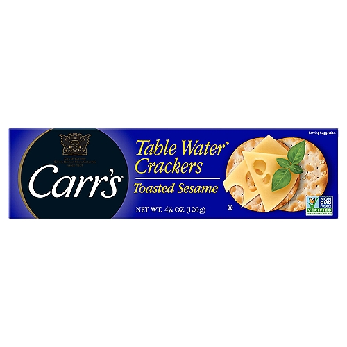 Carr's Toasted Sesame Table Water Crackers, 4.5 oz
