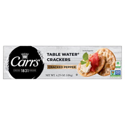 Carr's Cracked Pepper Table Water Crackers, 4.5 oz ShopRite