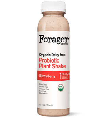 Forager Project Strawberry Banana Probiotic Smoothie, 12 fl oz