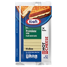 Kraft Provolone Style Plant Based Cheese Slices, 10 count, 8 oz
