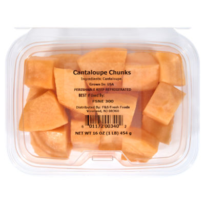 F&S Fresh Foods Cantaloupe Chunks, 1 lb