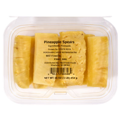 F&S Fresh Foods Pineapple Spears, 1 lb