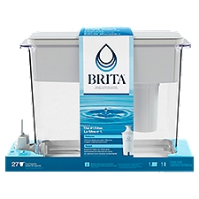 Brita XL 27 Cup Dispenser with 1 Standard Filter, Made without BPA, UltraMax, Grey