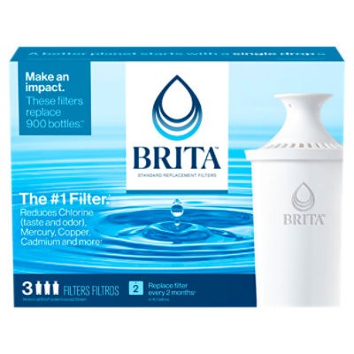 Brita Standard Replacement Filters, 3 count, 3 Each