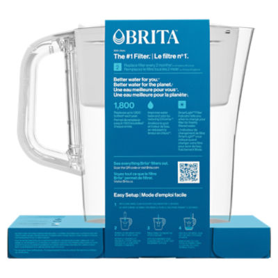 Brita Small 6-Cup Pitcher with 2 Brita Standard Filters
