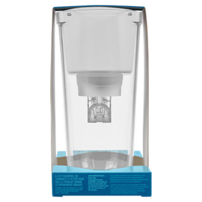 Brita Small 6 Cup Transparent Teal Denali Water Filter Pitcher with 1 Brita  Standard Filter 