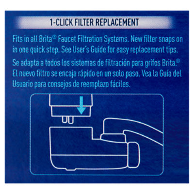 Brita Faucet Mount Carbon Block White Faucet Filter