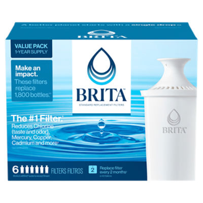 Brita Standard Water Filter, Replacement Filters for Pitchers & Dispensers  - 1 ct