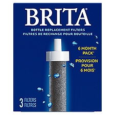 Brita Bottle Replacement Filters, 3 count