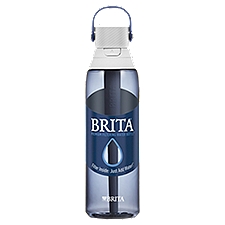 Brita Water Bottle with Filter, 26 Ounce Premium Filtered Water Bottle, BPA Free, Night Sky