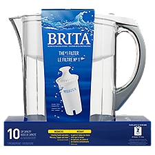 Brita 10 Cup Capacity Grand White, Water Filtration System, 1 Each