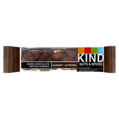 Kind Dark Chocolate Mocha Almond Nuts & Spices Bar, 1.4 oz, 1.4 Ounce