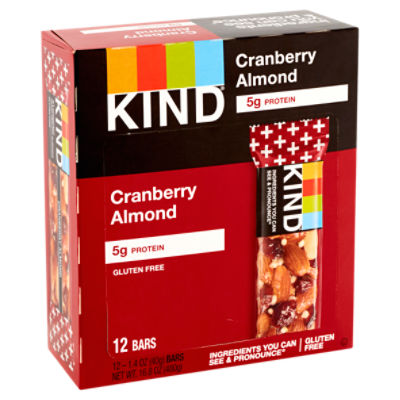 Kind Cranberry Almond Case, 16.8 oz