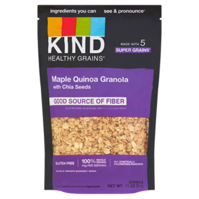 Kind Healthy Grains Maple Quinoa Granola with Chia Seeds, 11 oz ShopRite