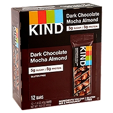 Kind Healthy Snacks Dark Chocolate Mocha Almond Bar, 16.8 oz