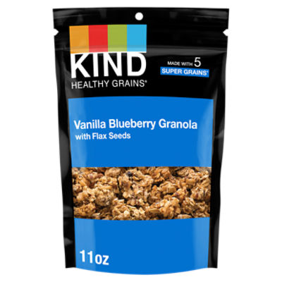 Kind Healthy Grains Vanilla Blueberry with Flax Seeds Granola, 11 oz ShopRite