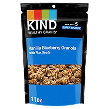 Kind Healthy Grains Vanilla Blueberry with Flax Seeds, Granola, 11 Ounce