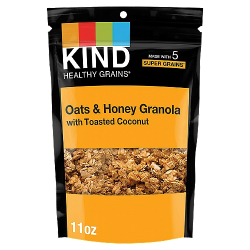 Kind Healthy Grains Oats & Honey Clusters with Toasted Coconut Granola, 11 oz