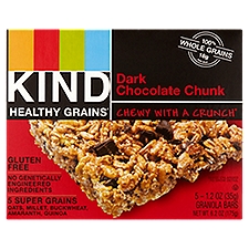 Kind Healthy Grains Bars - Dark Chocolate Chunk, 6.2 Ounce