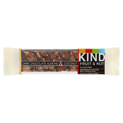 Kind Dark Chocolate Almond & Coconut Fruit & Nut Bar, 1.4 oz