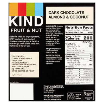 Kind Bar, Variety Pack, 1.4 oz, 20-count