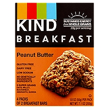 Kind Peanut Butter Breakfast Bars - Gluten Free, 7.1 Ounce