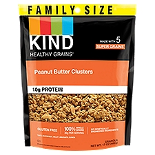 Kind Healthy Grains Peanut Butter Clusters, Granola, 17 Ounce