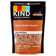 Kind Healthy Grains Granola, Almond Butter Clusters, 11 Ounce