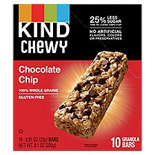 Kind Kids Chewy Chocolate Chip Granola Bars, 0.81 oz, 10 count