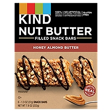 Kind Nut Butter Honey Almond Butter Filled Snack Bars, 1.3 oz, 6 count