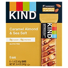 Kind Caramel Almond & Sea Salt, Bars, 8.4 Ounce