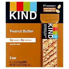 Kind Peanut Butter Bars, 1.4 oz, 6 count, 8.4 Ounce