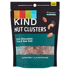 Kind Nut Clusters Dark Chocolate Nuts & Sea Salt, 4 Ounce