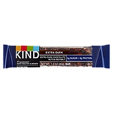 Kind Extra Dark Chocolate Nuts & Sea Salt, Bar, 1.4 Ounce