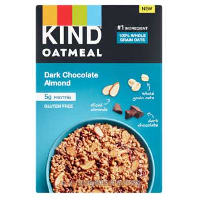 Kind Dark Chocolate Almond Oatmeal, 1.5 oz, 6 count