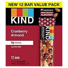 Kind Cranberry Almond Bars Value Pack, 1.4 oz, 12 count