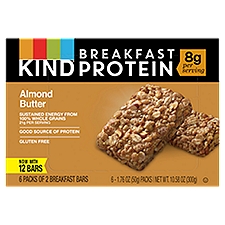 Kind Almond Butter Breakfast Protein Bars, 1.76 oz, 6 count