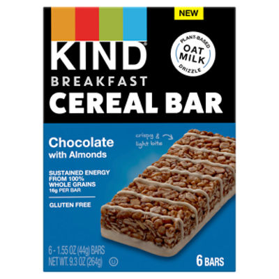 Kind Chocolate with Almonds Breakfast Cereal Bar, 1.55 oz, 6 count ShopRite