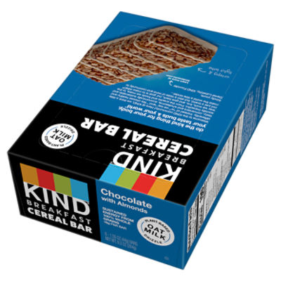 Kind Chocolate with Almonds Breakfast Cereal Bar, 1.55 oz, 6 count