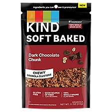 Kind Soft Baked Dark Chocolate Chunk Chewy Granola Clusters, 11 oz