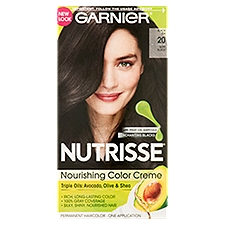 Garnier Nutrisse Soft Black Tea 20 Permanent Haircolor, one application, 1 Each