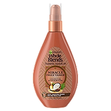 Garnier Whole Blends Miracle Frizz Tamer 10-in-1 Coconut, Leave-In Treatment, 5 Fluid ounce