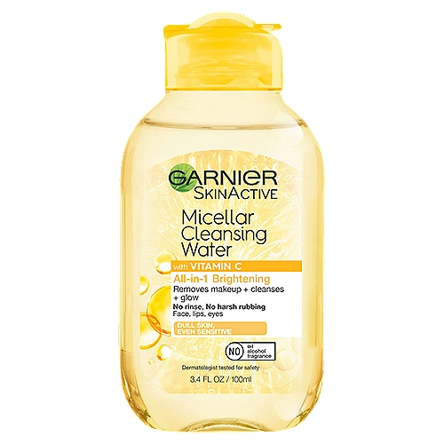 Garnier SkinActive Micellar Cleansing Water with Vitamin C, 3.4 fl. oz.