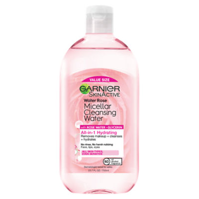 Garnier SkinActive Water Rose Micellar Cleansing Water Value Size, 23.7 fl oz