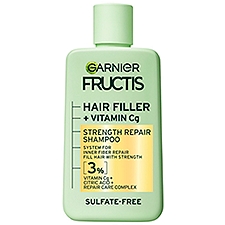 Garnier Fructis Hair Filler Strength Repair Shampoo, Weak, Damaged Hair, 10.1 fl oz