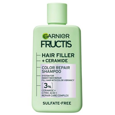 Garnier Fructis Hair Filler Color Repair Shampoo, Colored, Bleached Hair, 10.1 fl oz