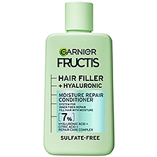 Garnier Fructis Hair Filler Moisture Repair Conditioner, Curly, Wavy Hair, 10.1 fl oz