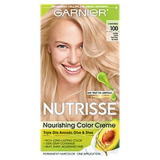 Garnier Nutrisse Chamomile 100 Extra Light Natural Blonde Permanent Haircolor, one application