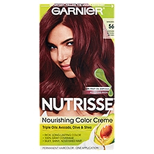Garnier Nutrisse Sangria 56 Medium Reddish Brown Permanent Haircolor, one application