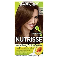 Garnier Nutrisse Truffle 50 Medium Natural Brown Permanent Haircolor, one application